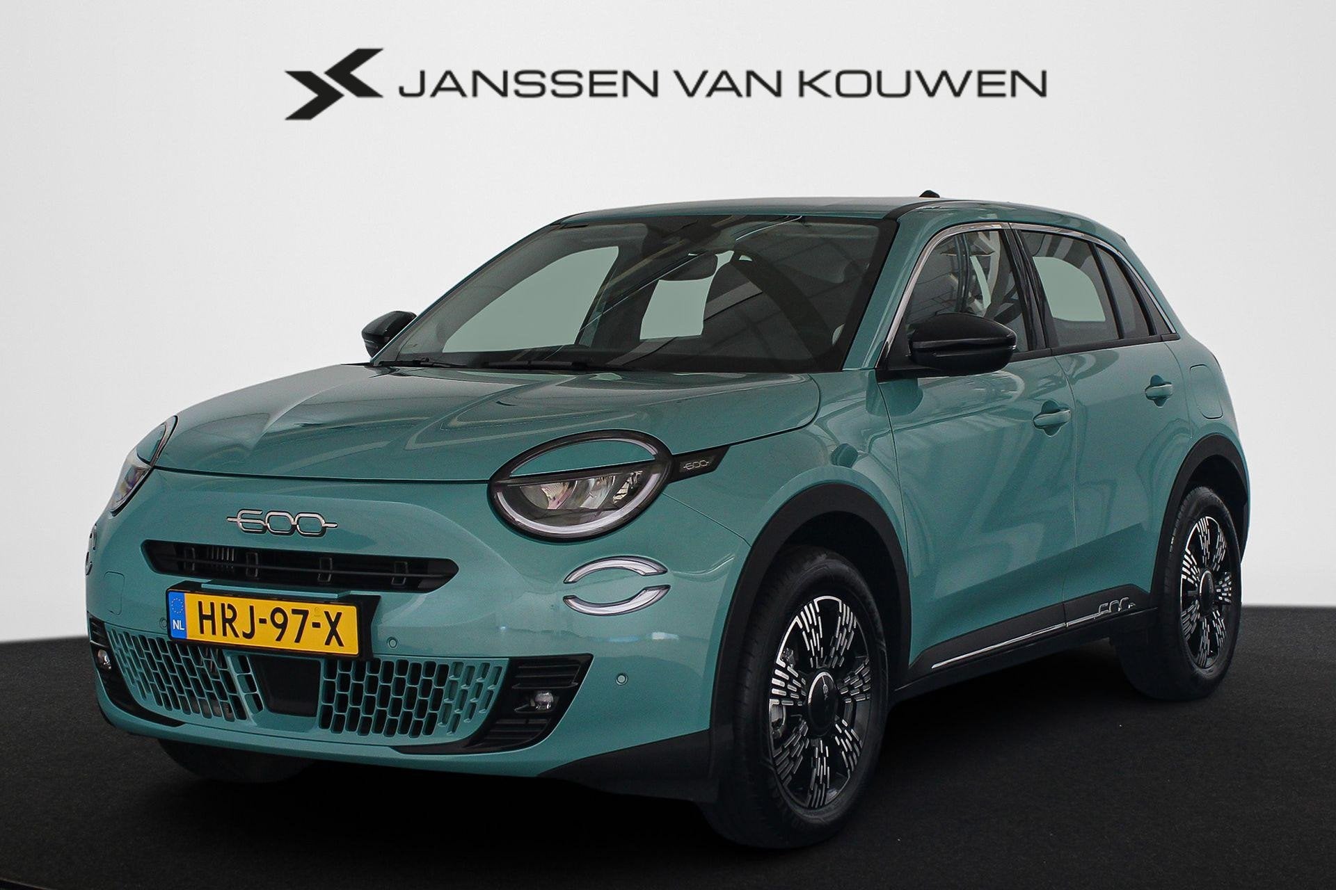 Fiat 600 1.2 Hybrid Urban Stoelverwarming Keyless Camera App, Auto's, Stof, Gebruikt, 1199 cc, Blauw