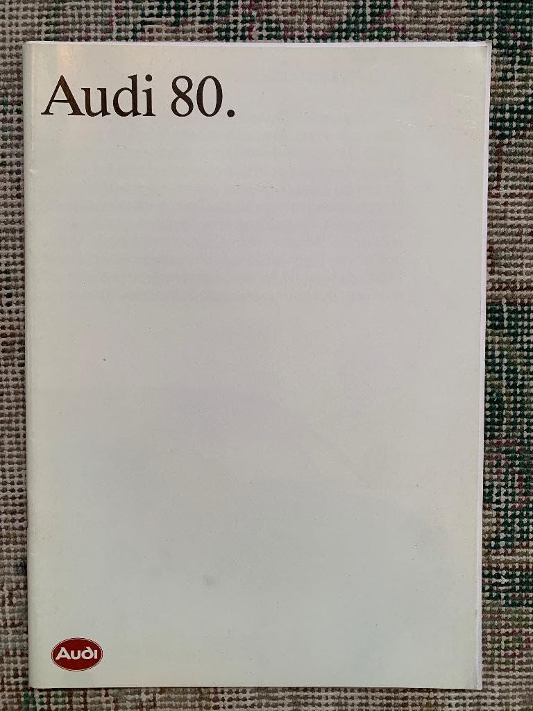 Nederlandse brochure Audi 80 1989 nieuw!, Boeken, Nieuw, Ophalen of Verzenden, Audi, Audi