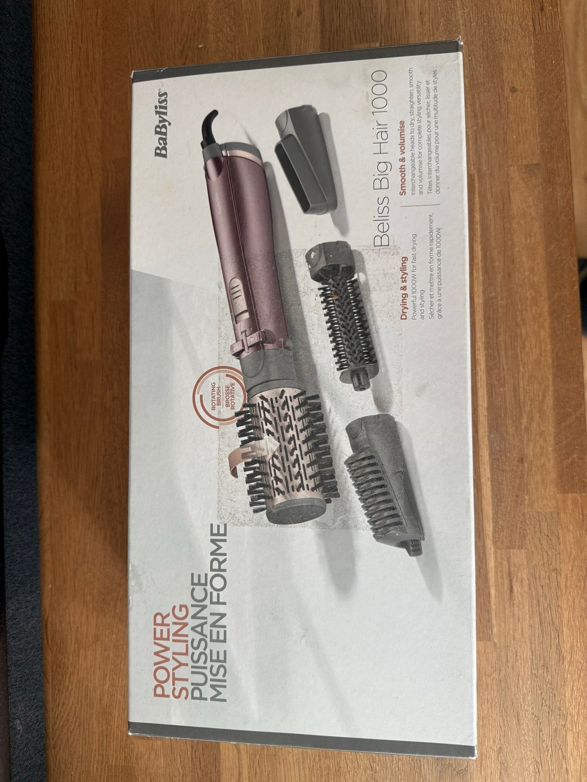 BaByliss Big Hair 1000 Föhnborstel, Ophalen of Verzenden, Nieuw, Haarverzorging