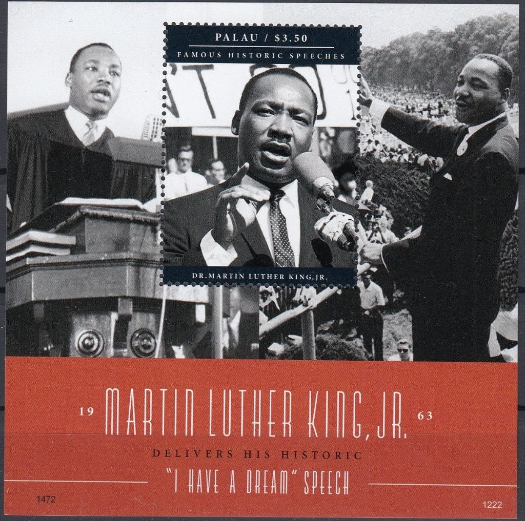 Palau- 2012- Martin Luther King- I Have A Dream- Blok- P, Verzenden, Postfris, Overige thema's