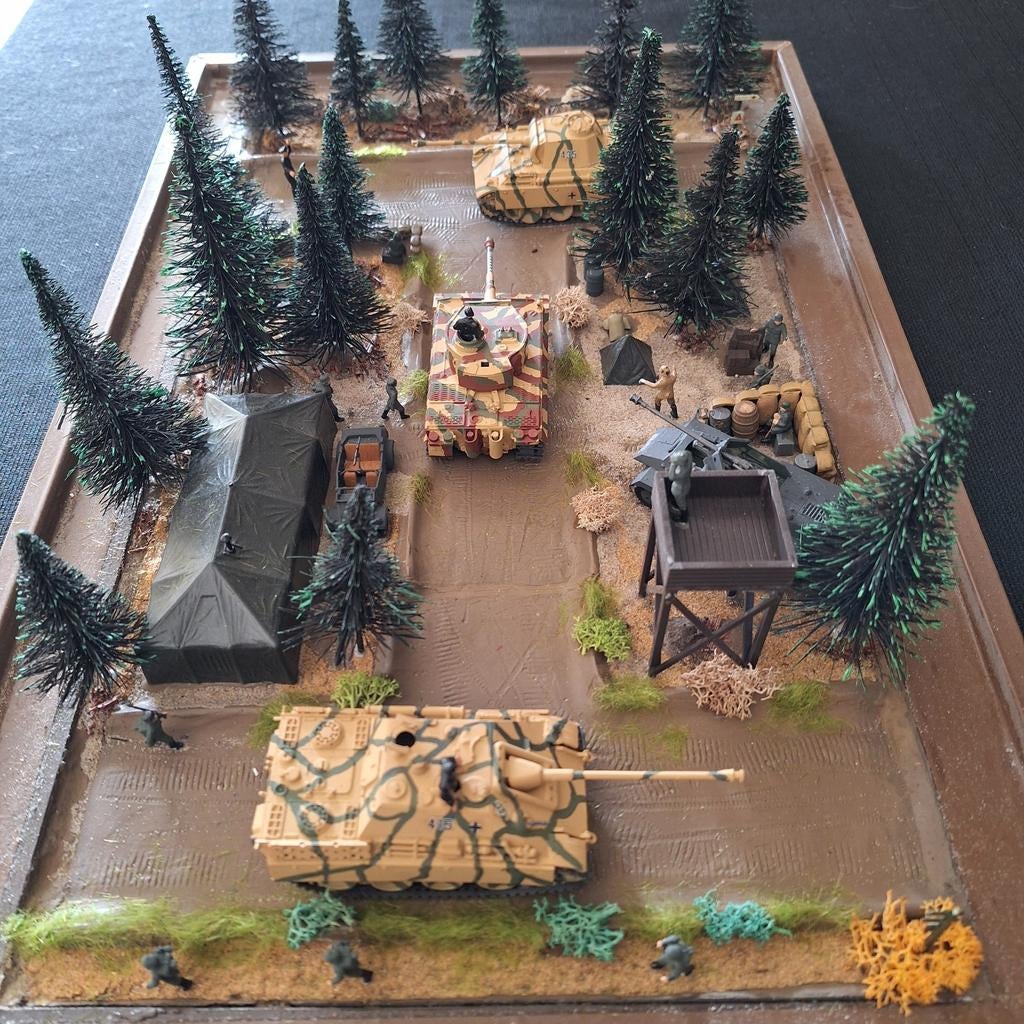 WWII Diorama 1:72.  51x33x17cm, Ophalen, 1:50 of kleiner, Diorama