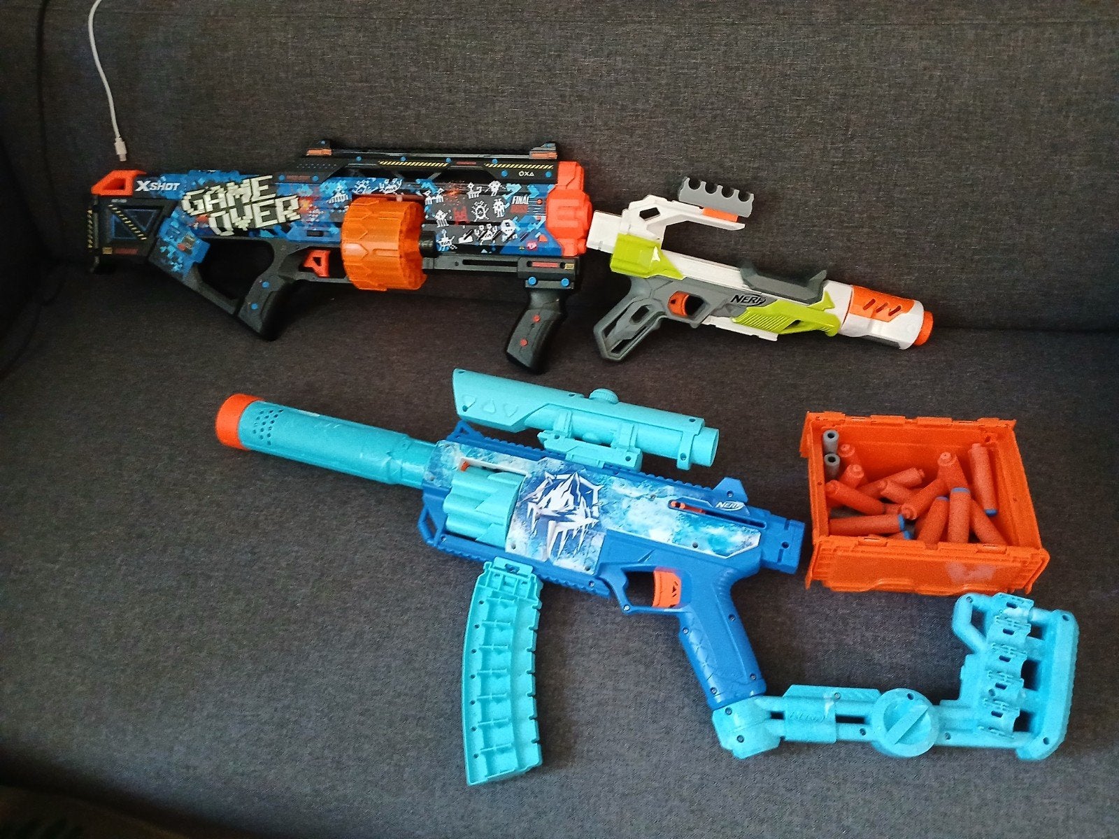 3 nerf guns met pijltjes, Ophalen of Verzenden, Zo goed als nieuw