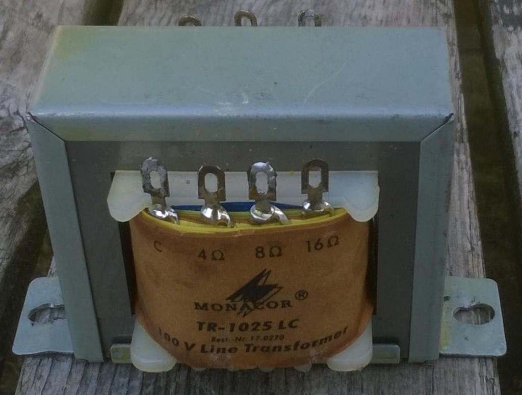 Lijntransformator 100 Volt Monacor TR-1025 LC, 25 Watt, Ophalen of Verzenden, Zo goed als nieuw, Nb, Nb