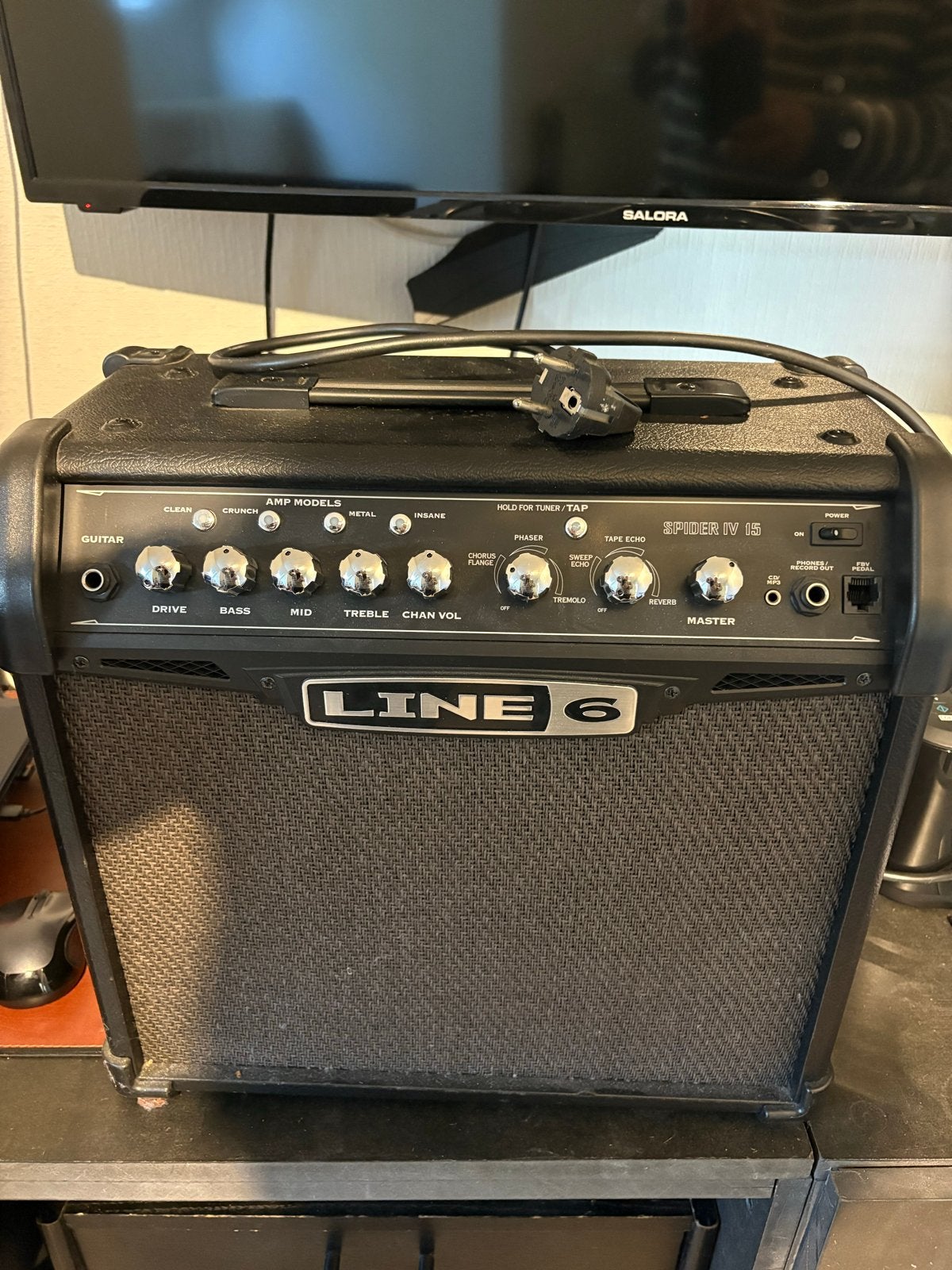 Line 6 Spider IV 15 Gitaarversterker MOET WEG WEGENS VERHUIS, Ophalen, Gebruikt, Gitaar, Minder dan 50 watt