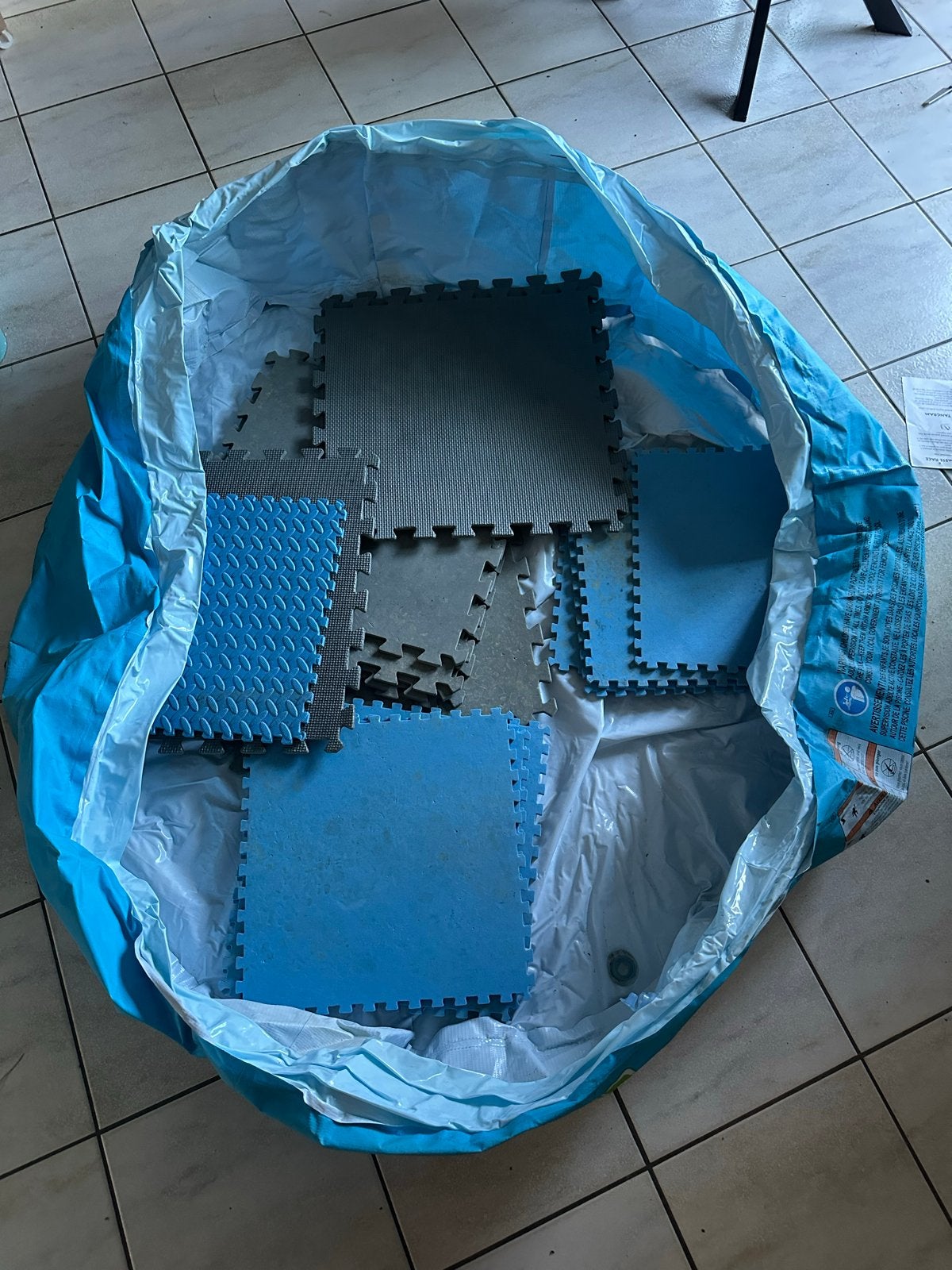 Zwembad met Vloertegels - 150 cm, Ophalen, Gebruikt, Minder dan 80 cm, Opblaaszwembad