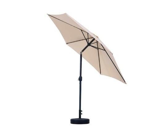 Parasol kleur creme 300 diameter, kantelbaar. Nieuw in doos, Ophalen, Kantelbaar, Nieuw, 2 tot 3 meter