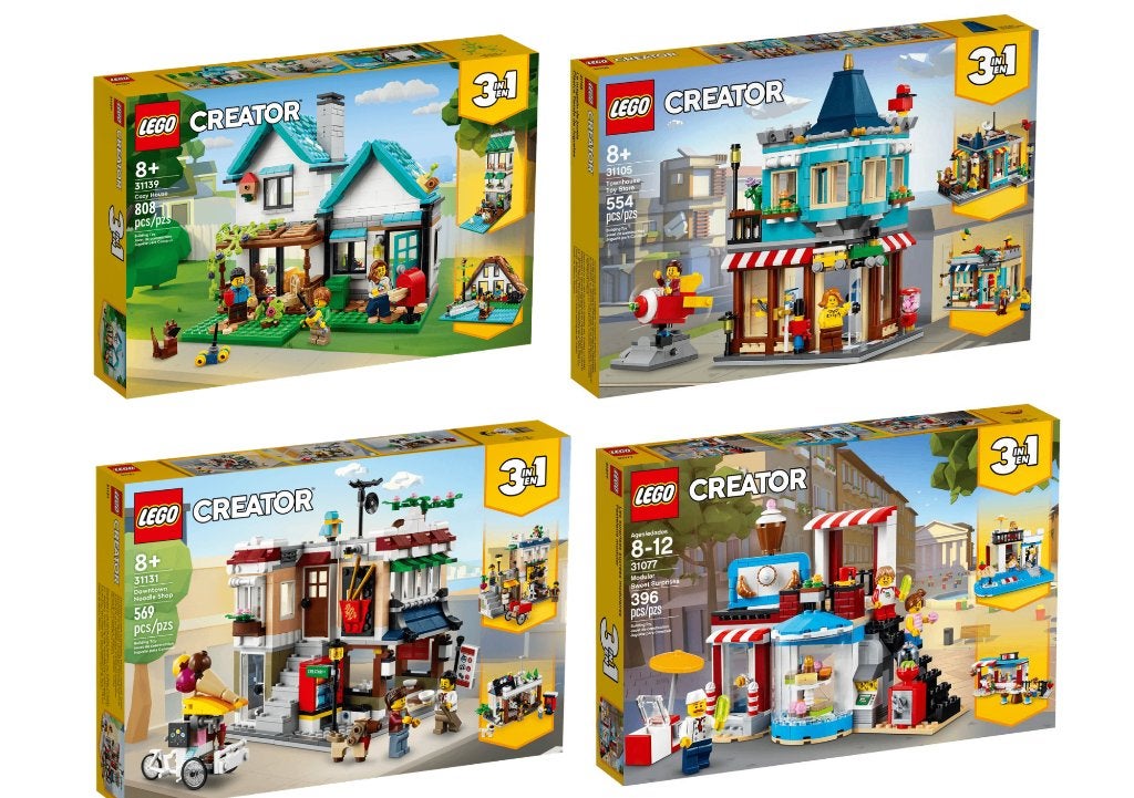 Lego Creator 3in1 (4 sets) 31139/31105/31131/31077, Ophalen of Verzenden, Zo goed als nieuw