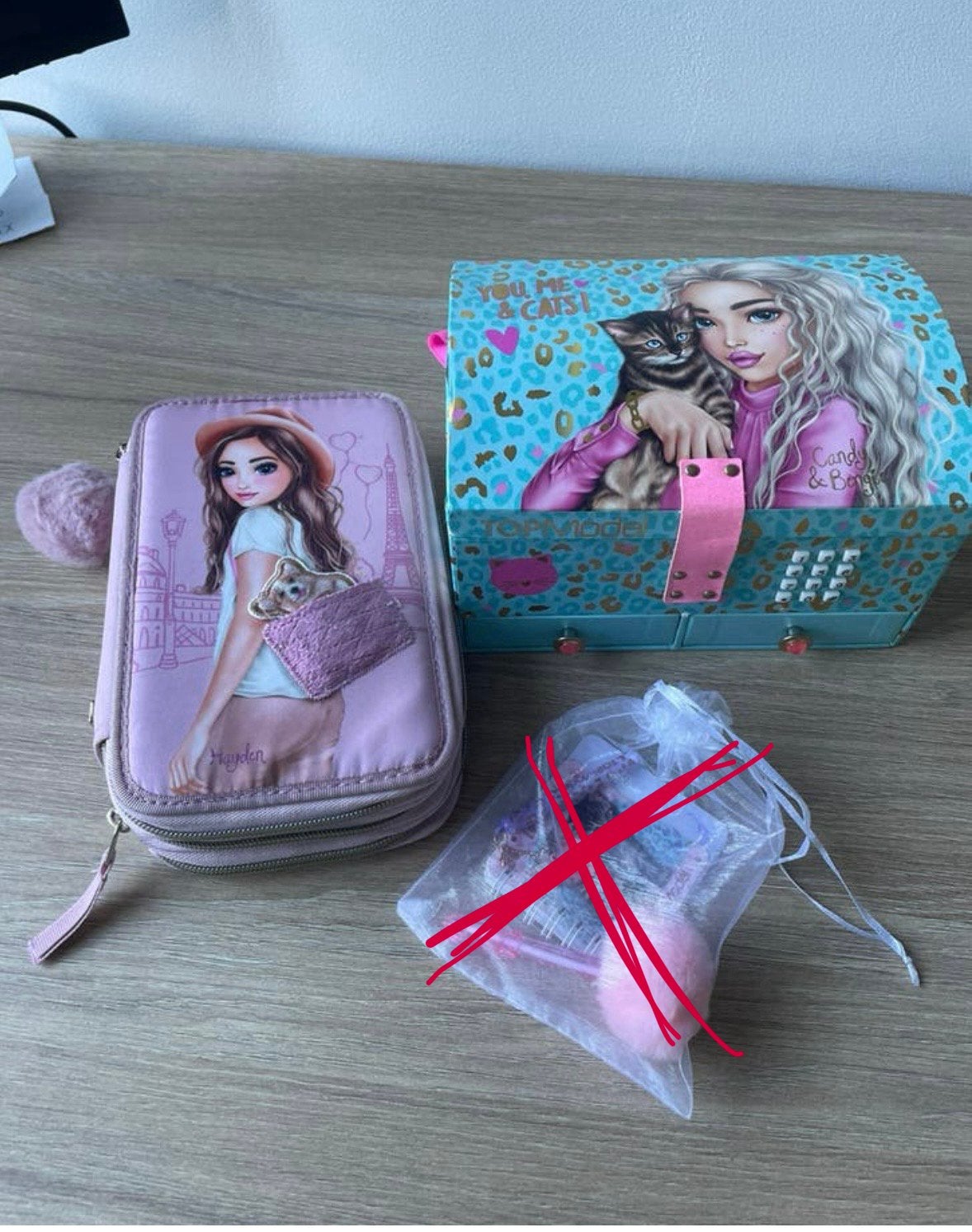 Depesche TopModel 3vaks etui & sieradendoos met code+geluid, Ophalen, Gebruikt, Hardcase