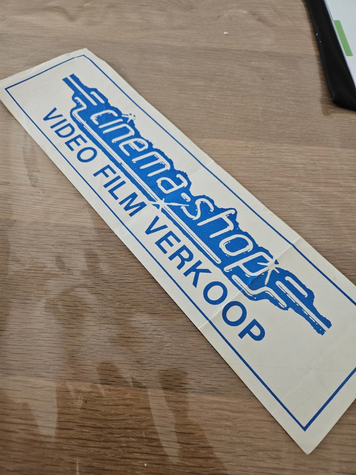 Cinema Shop Video Film verkoop sticker, Ophalen of Verzenden