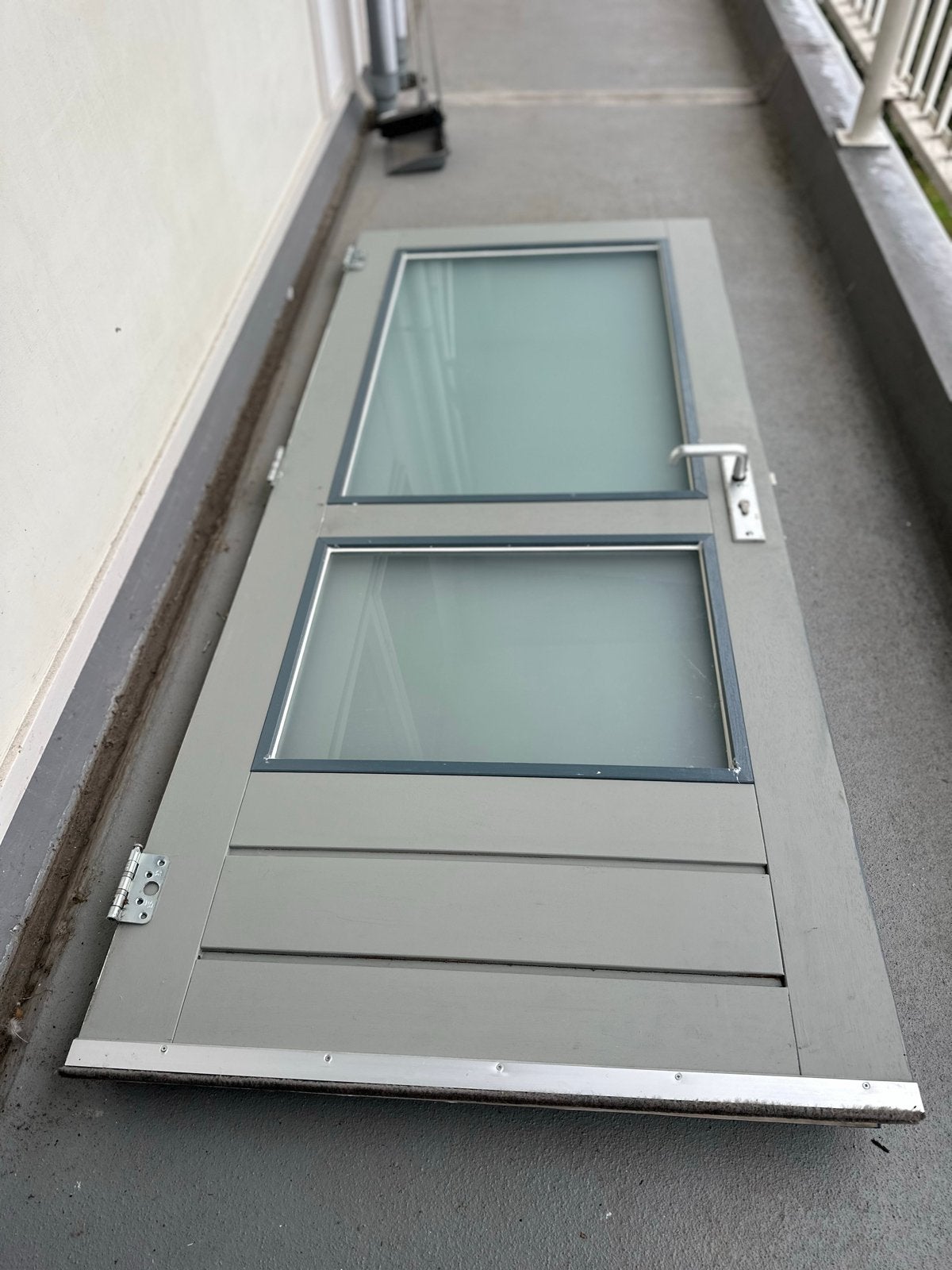 Buitendeur hardhout 87x200 cm inc M&C SKG3* slot + 5 sleutel, Ophalen, 80 tot 100 cm, 200 tot 215 cm, Hout