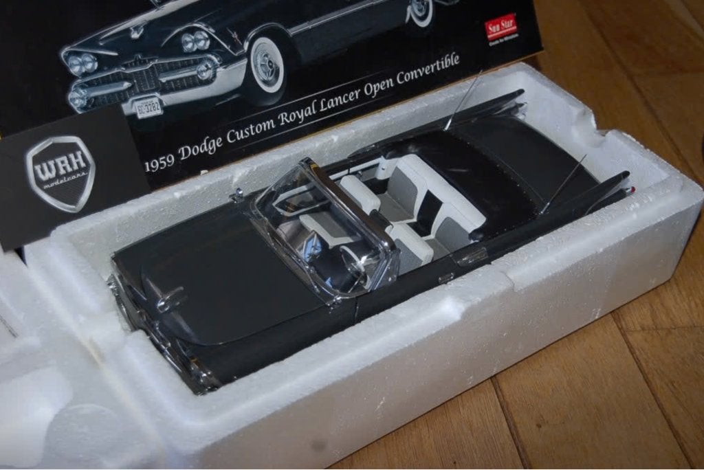 1:18 DODGE CUSTOM ROYAL LANCER CONVERTIBLE 1959 Sun star WRH, Verzenden, Zo goed als nieuw, Auto, Sun Star