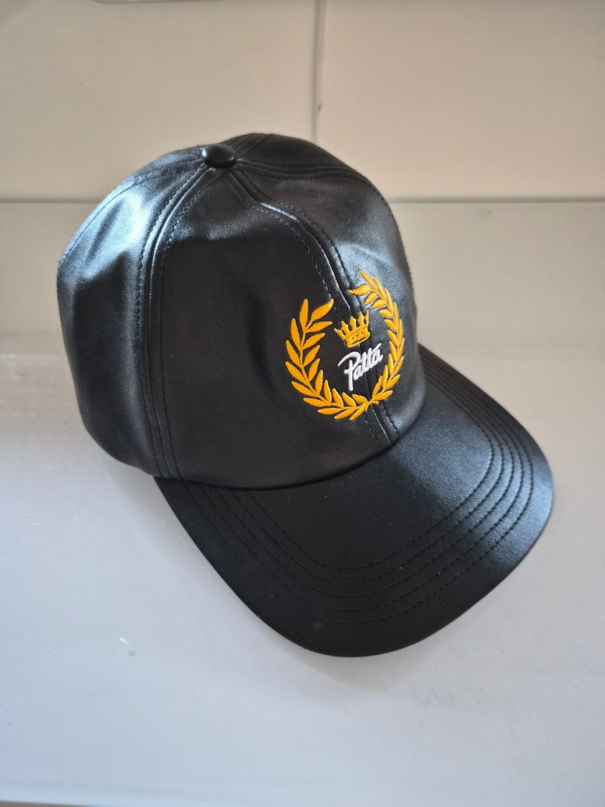 Leren Patta petje *nieuw*, Kleding | Heren, Ophalen of Verzenden, Nieuw