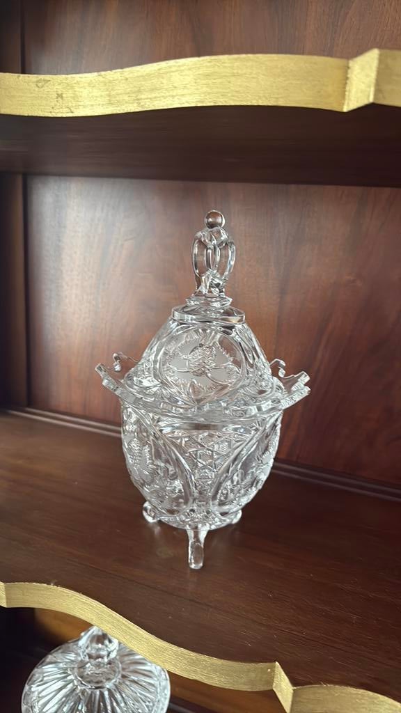 Kristallen bol, Antiek en Kunst, Antiek | Glas en Kristal, Ophalen of Verzenden