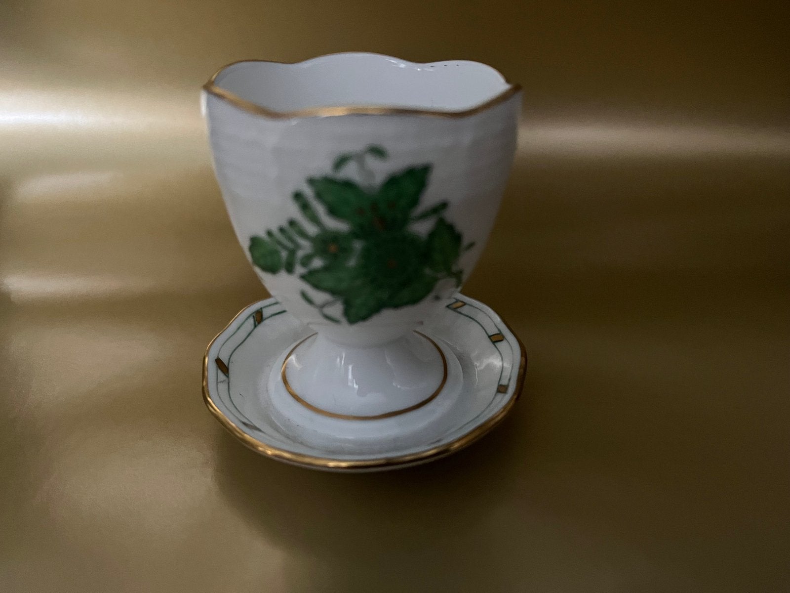 Herend APPONYI green eierdop izgst, Antiek en Kunst, Verzenden