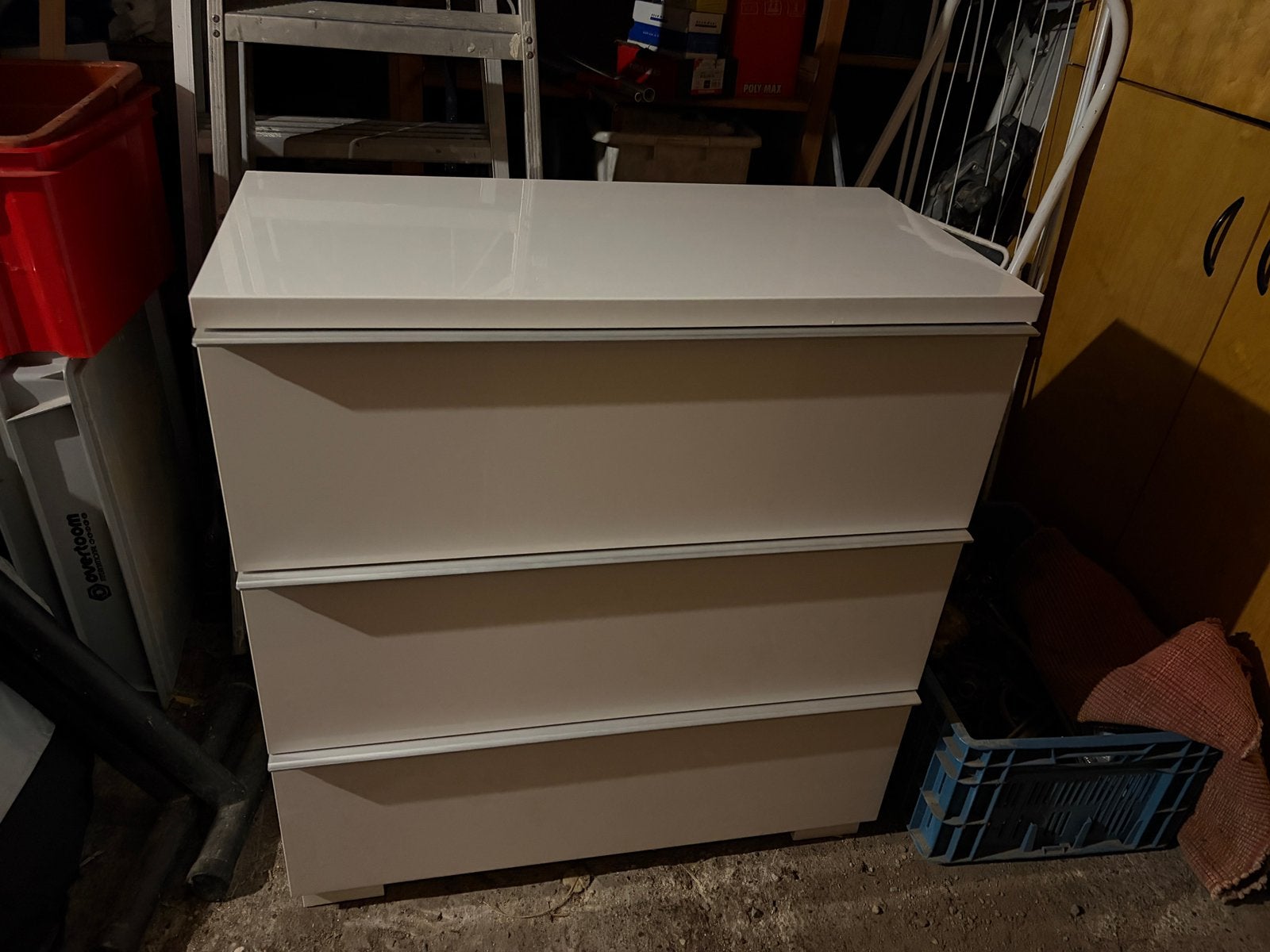 Ikea ladekast wit, Ophalen, Gebruikt, 50 tot 100 cm, 3 of 4 laden