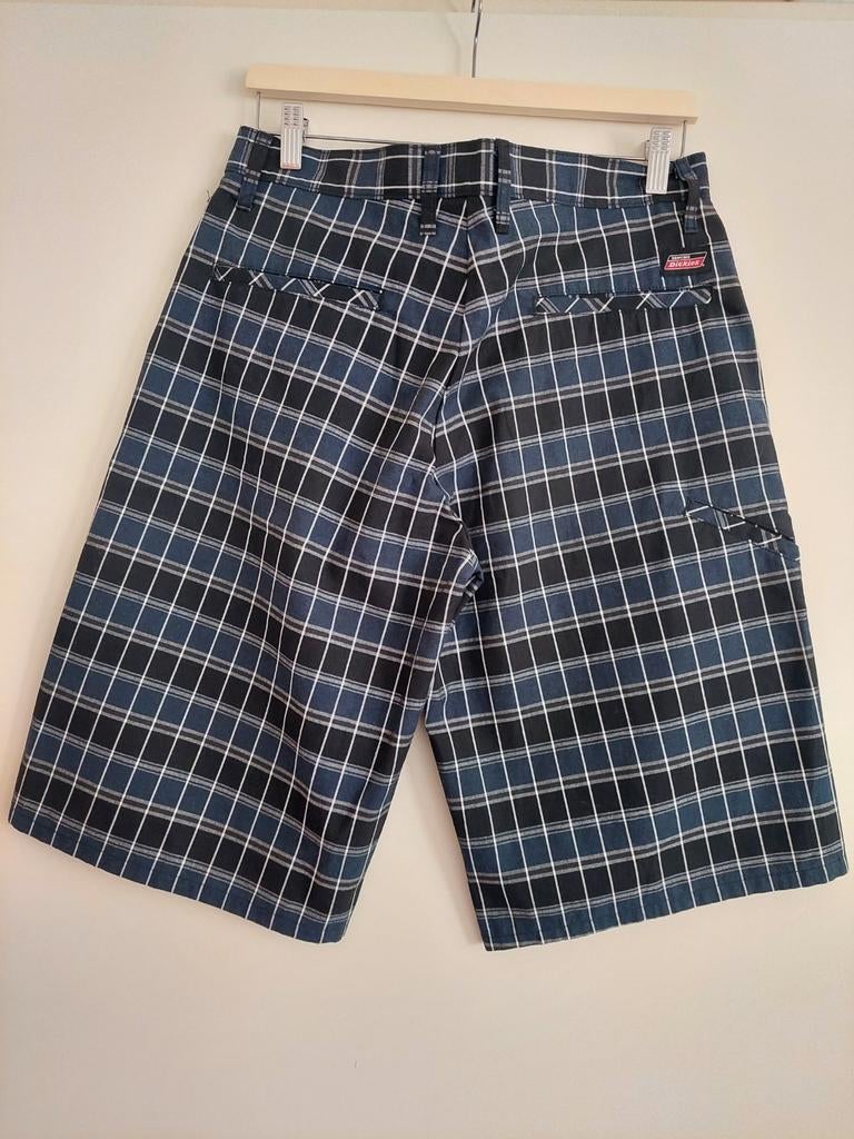 Dickies Gino short Maat 30 - Geruit dnkblauw, Blauw, Nieuw, Ophalen of Verzenden, Overige maten