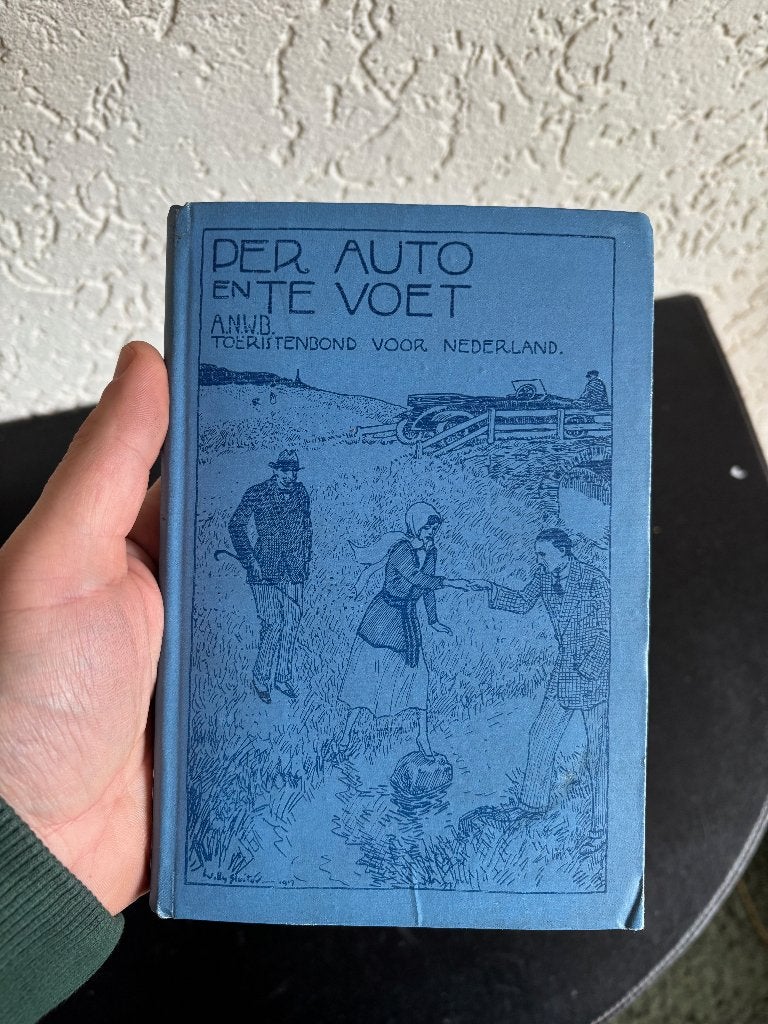 Per auto en te voet - ANWB reisgids - 1927, Boeken, Ophalen of Verzenden, 20e eeuw of later, Gelezen