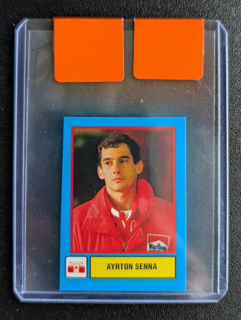 1988 Vallardi Supercampioni Ayrton Senna #51, Ophalen of Verzenden, Zo goed als nieuw, Plaatje