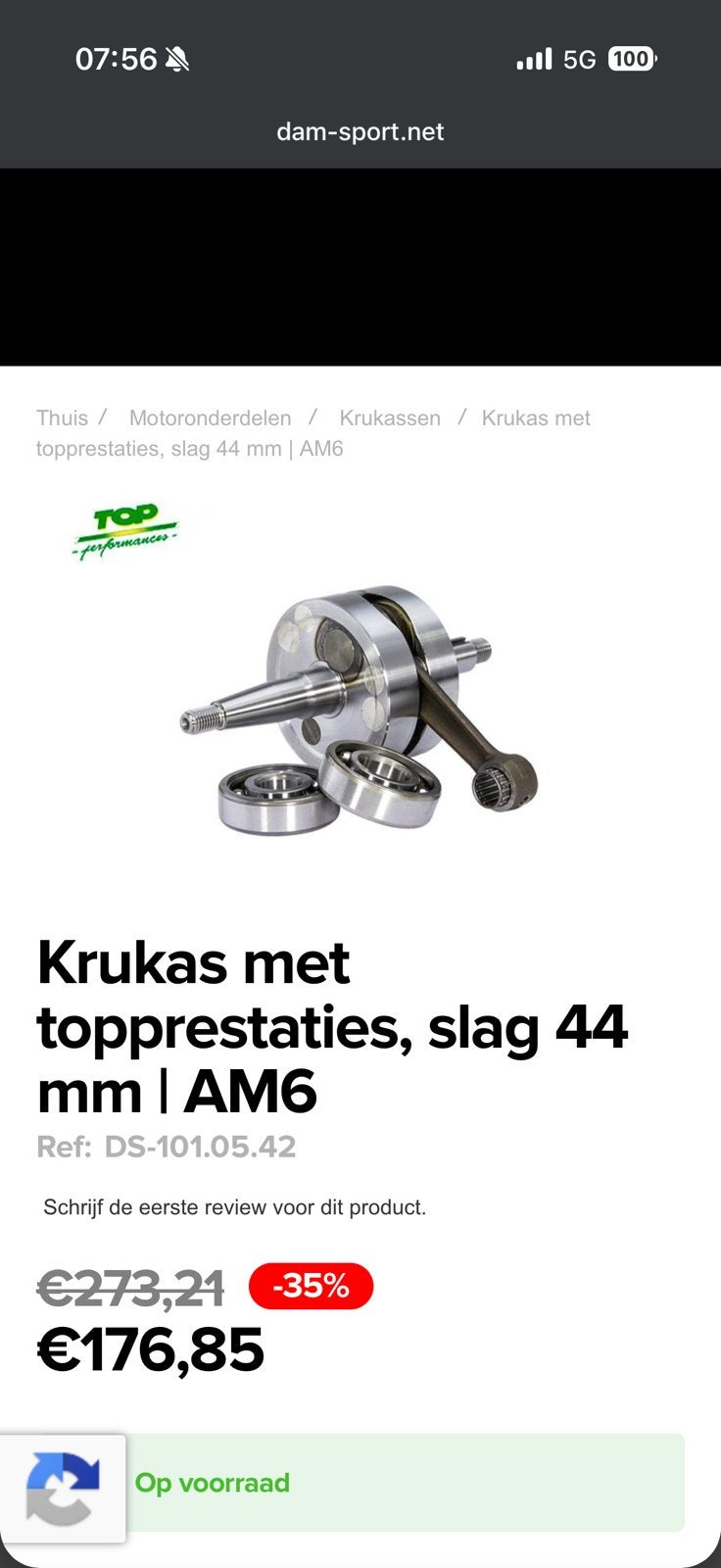 TPR krukas 44mm am6, Ophalen of Verzenden, Nieuw