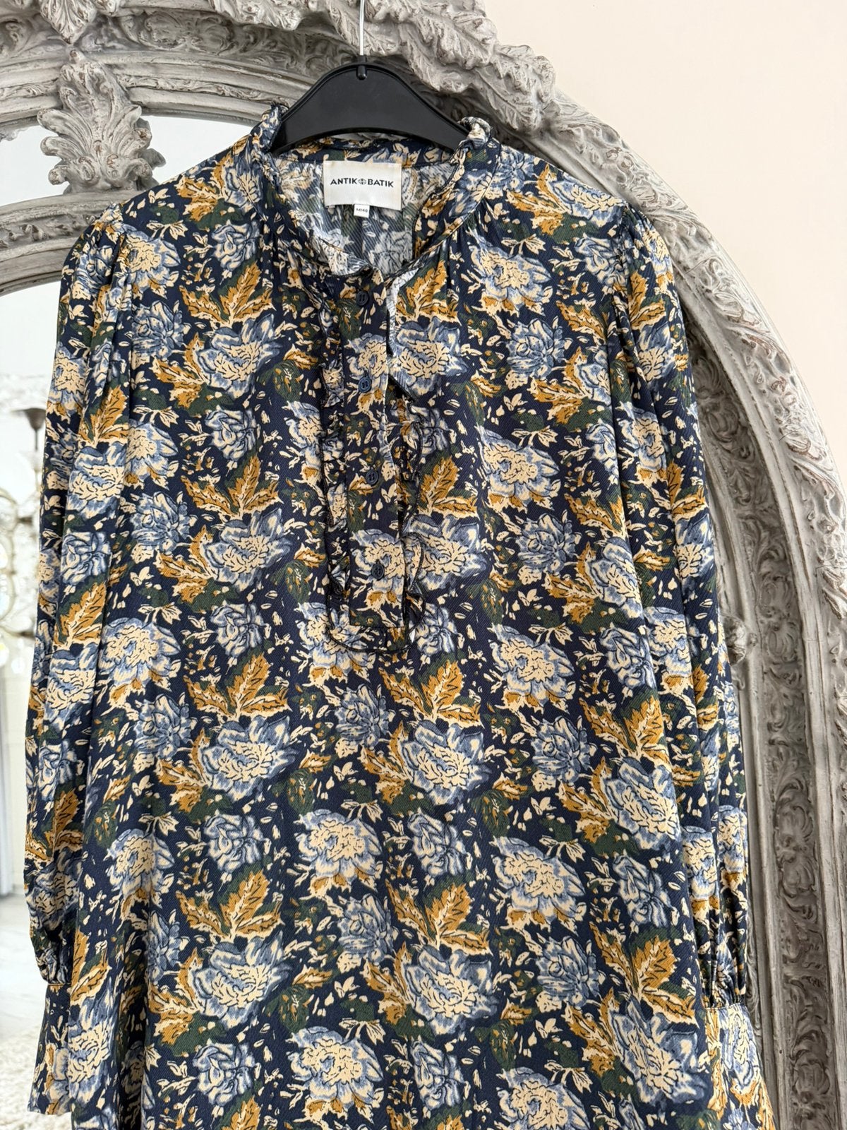 Mooie Blouse van Antik Batik maat S /38, Ophalen of Verzenden, Zo goed als nieuw, Maat 38/40 (M), Blauw