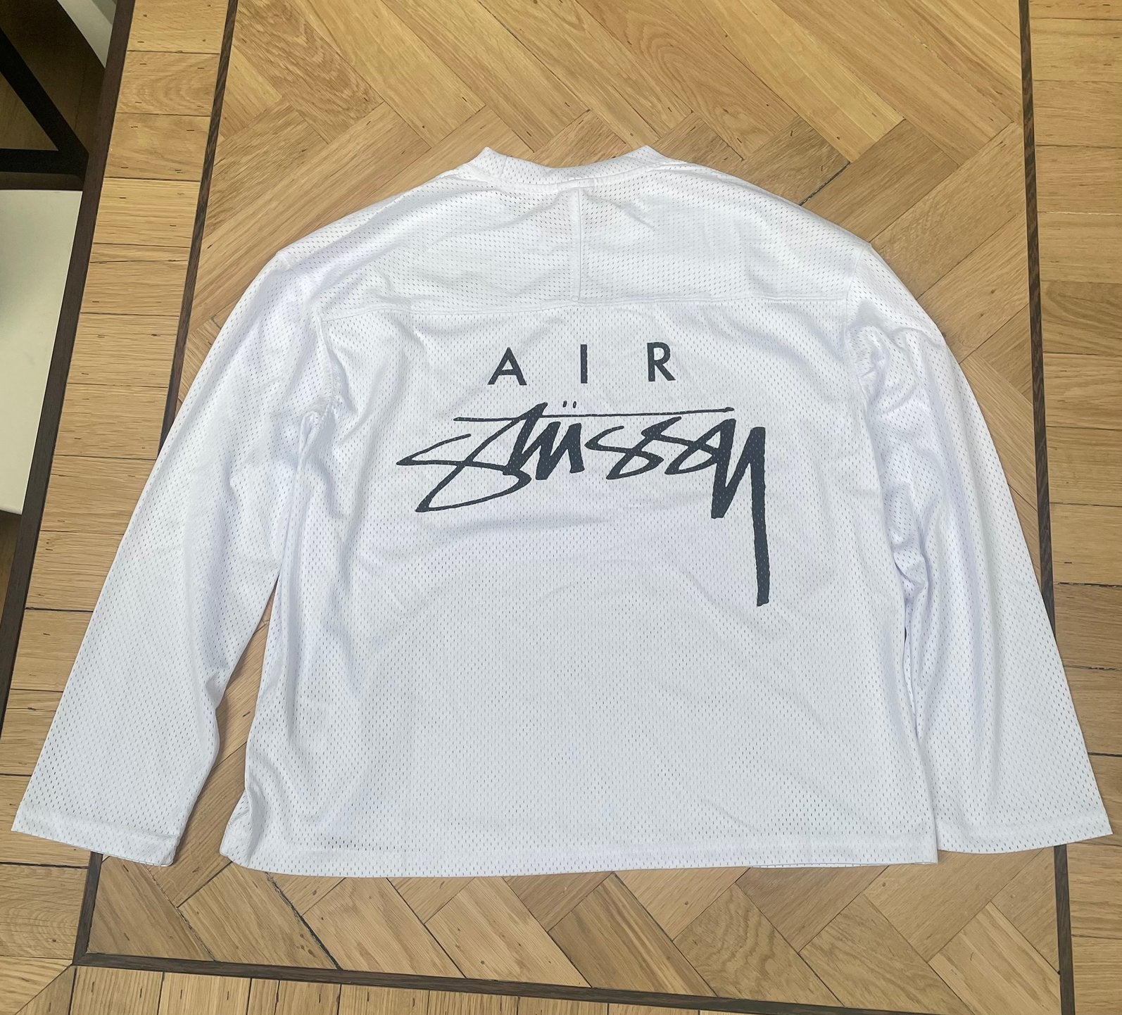 Nike Air Stüssy longsleeve – wit, Verzenden, Nieuw, Maat 46 (S) of kleiner, Wit