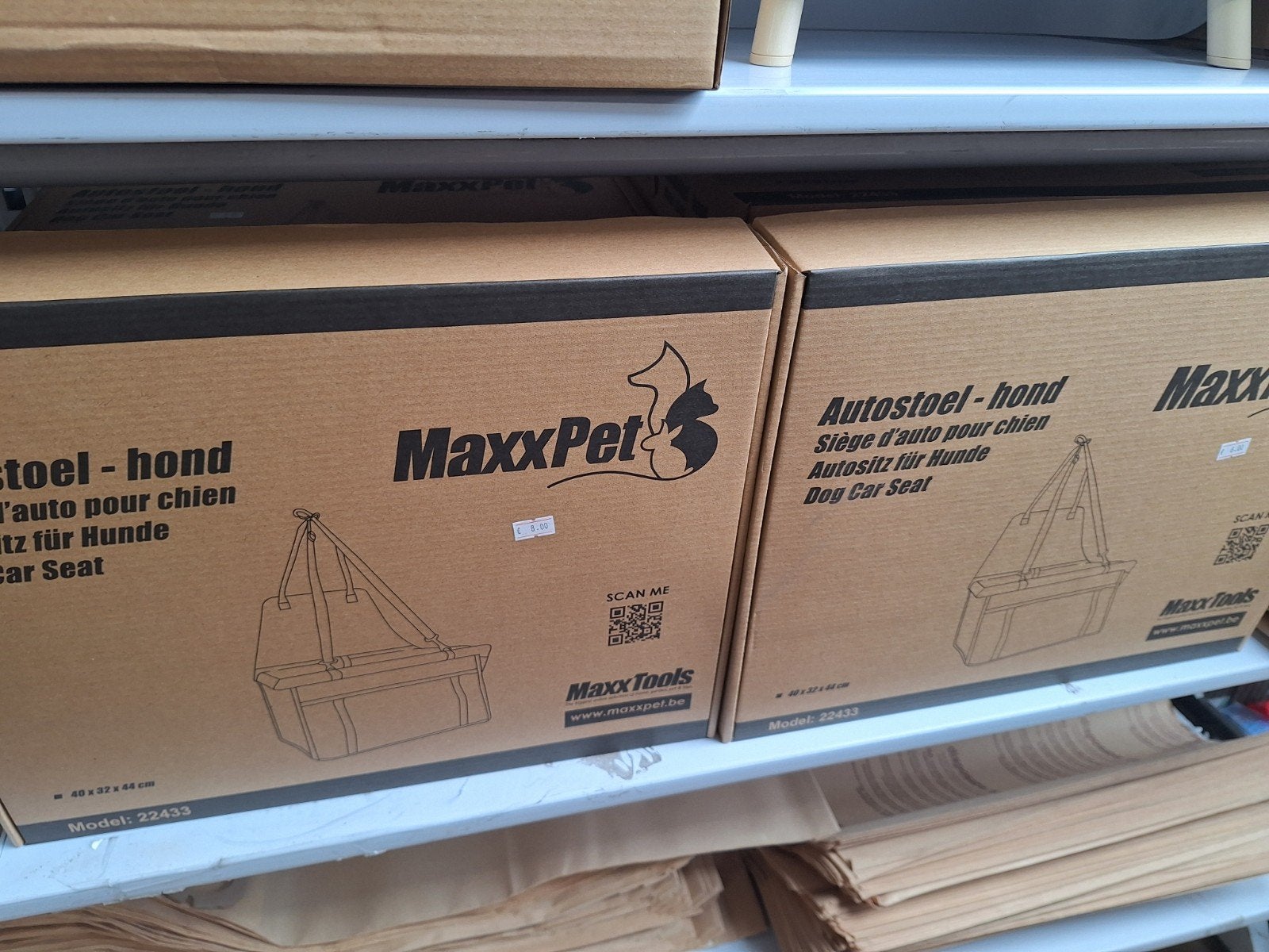 Autostoel hond maxxpet 36x33x22 cm, Overige merken, Ophalen of Verzenden, Nieuw, Hondenautostoel