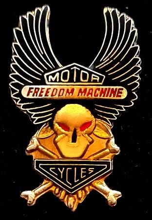 Motor -Freedom Machine- pin, Verzenden, Nieuw, Transport, Speldje of Pin