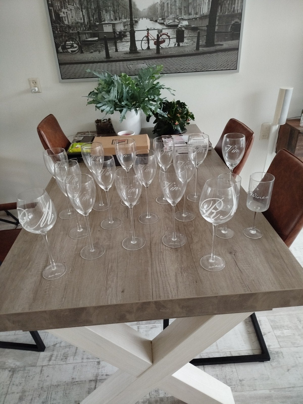 Riviera maison grote partij wijnglazen, Verzamelen, Glas en Borrelglaasjes, Ophalen of Verzenden, Zo goed als nieuw, Overige typen