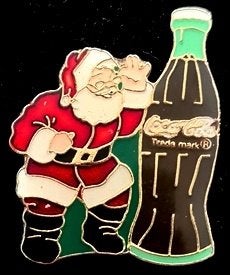 Coca- Cola pin met Kerstman- epoxy, Verzenden, Nieuw, Merk, Speldje of Pin