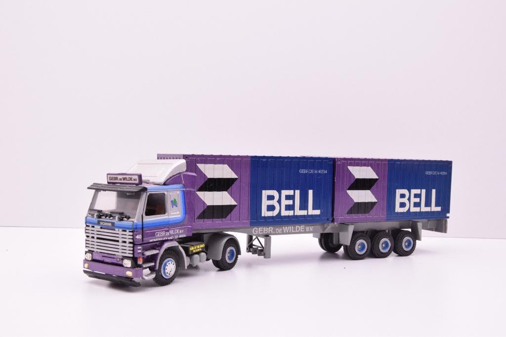 Scania 142-V8  '' de Wilde transport ''  Tekno, Hobby en Vrije tijd, Modelauto's | 1:50, Verzenden, Zo goed als nieuw, Bus of Vrachtwagen