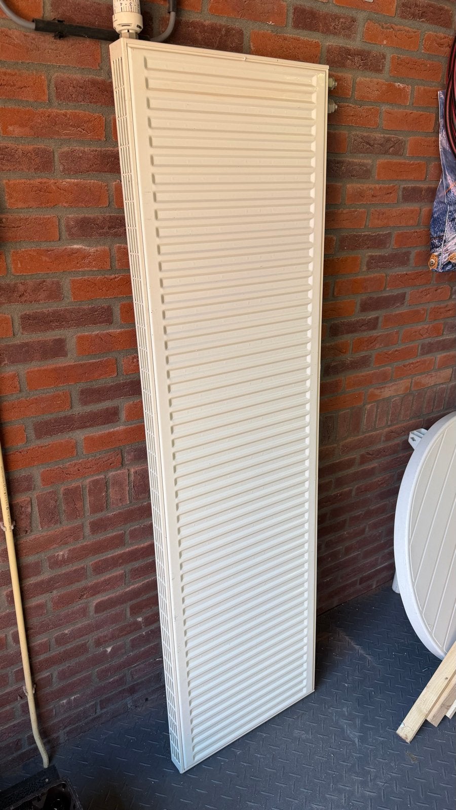 Radiator 180x50cm met thermostaatkraan, Ophalen, Gebruikt, Radiator, Minder dan 60 cm
