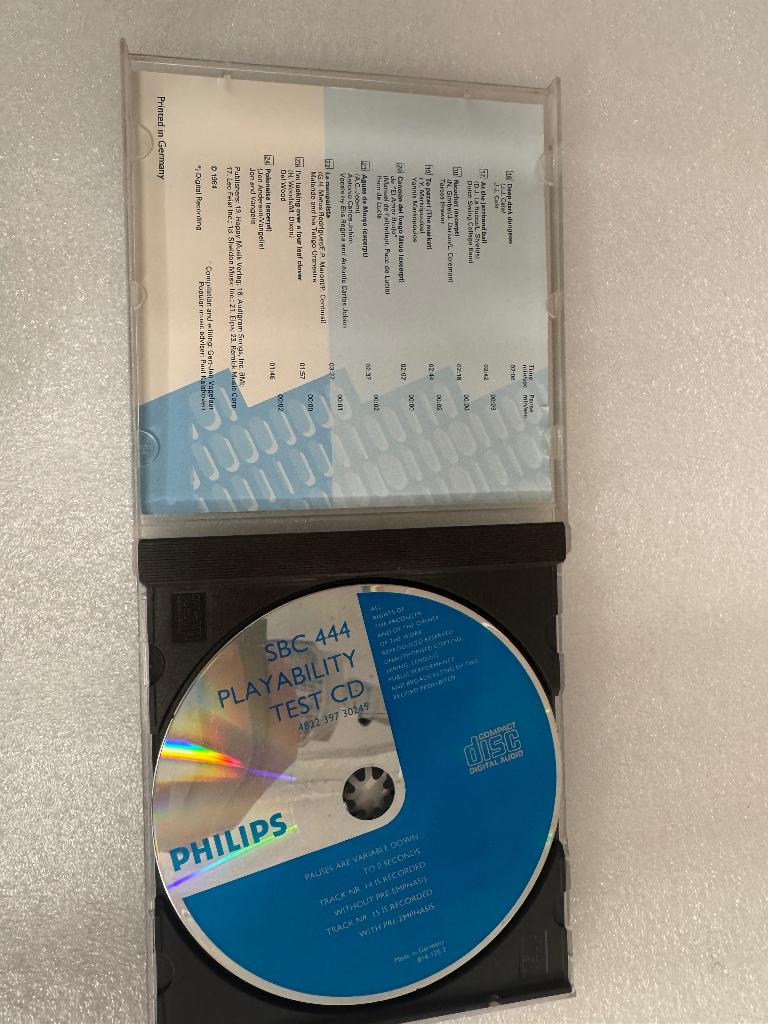 Philips SBC 444 Playability Test CD Werkstatt Tool, Audio, Tv en Foto, Ophalen of Verzenden, Gebruikt