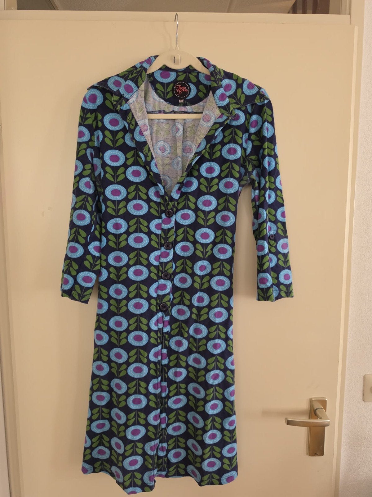 Leuke Tante Betsy jurk xl, Kleding | Dames, Blauw, Maat 46/48 (XL) of groter, Ophalen of Verzenden, Zo goed als nieuw