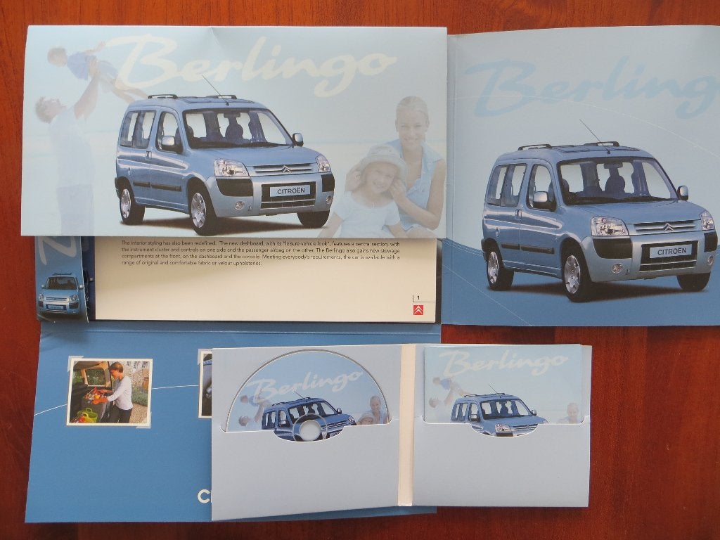 Citroën Berlingo persmap (okt. 2002) o.a. 1 cd-rom, Ophalen of Verzenden, Nieuw, Citroën