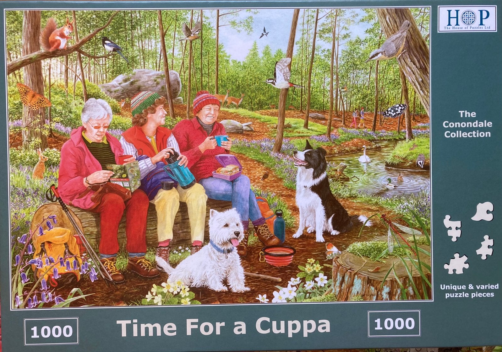 HOP 1000🧩 Time For a Cuppa, Hobby en Vrije tijd, Ophalen of Verzenden, 500 t/m 1500 stukjes, Zo goed als nieuw, Legpuzzel