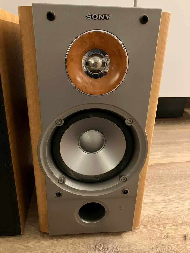 Set houten Sony SS-NX1 speakers, Gebruikt, Overige typen, Ophalen of Verzenden, 60 tot 120 watt