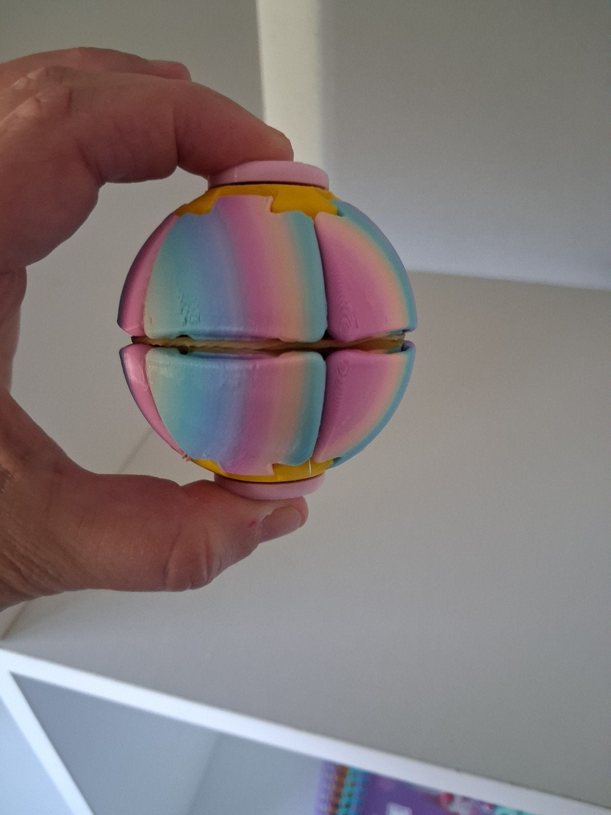 Regenboog 3D Geprinte Spinner Bal - Fidget Speelgoed, Ophalen of Verzenden, Nieuw, Jongen of Meisje