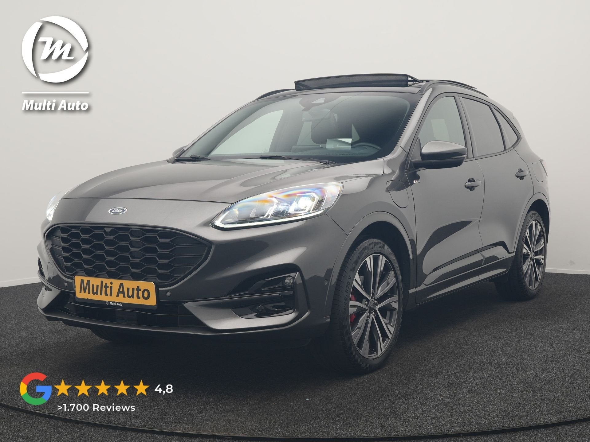 Ford Kuga 2.5 PHEV ST-Line X 225pk Dealer O.H. | SOH 89,8% |, Auto's, Dealer onderhouden, Gebruikt, Zwart, 4 cilinders