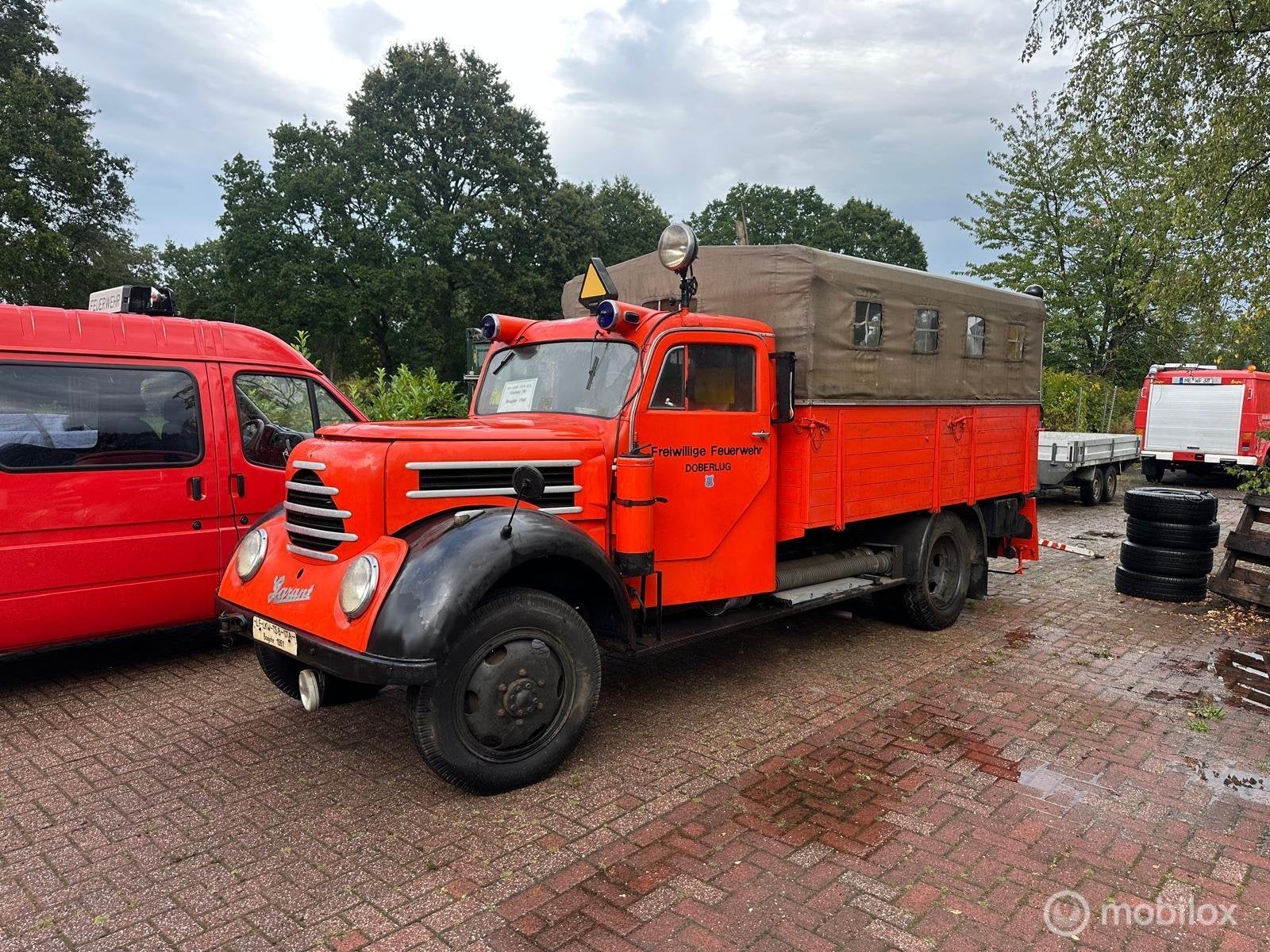 Robur Garant 30 Uit Museum 1960 4x4 Brandweer 35.675 Km, Auto's, Overige merken, 8 stoelen, 4 cilinders, Bedrijf
