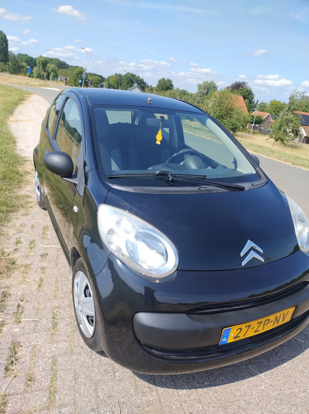 Citroën C1 1.0 3-DRS 2008 Zwart, Auto's, Citroën, Voorwielaandrijving, 4 stoelen, C1, Origineel Nederlands
