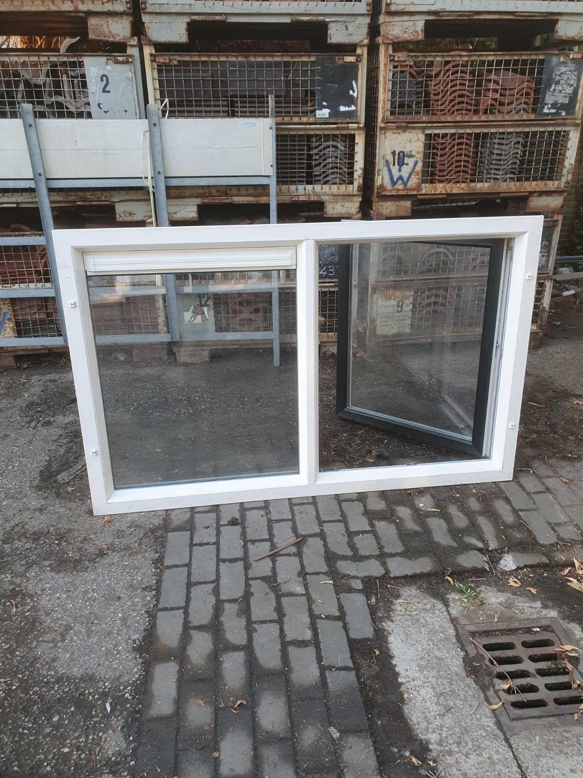 7 kunstof kozijnen, Ophalen, Kunststof, Gebruikt, Raamkozijn