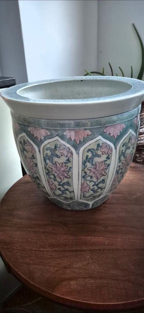 Prachtige Chinese decoratieve bloempot - 31 cm, Ophalen of Verzenden