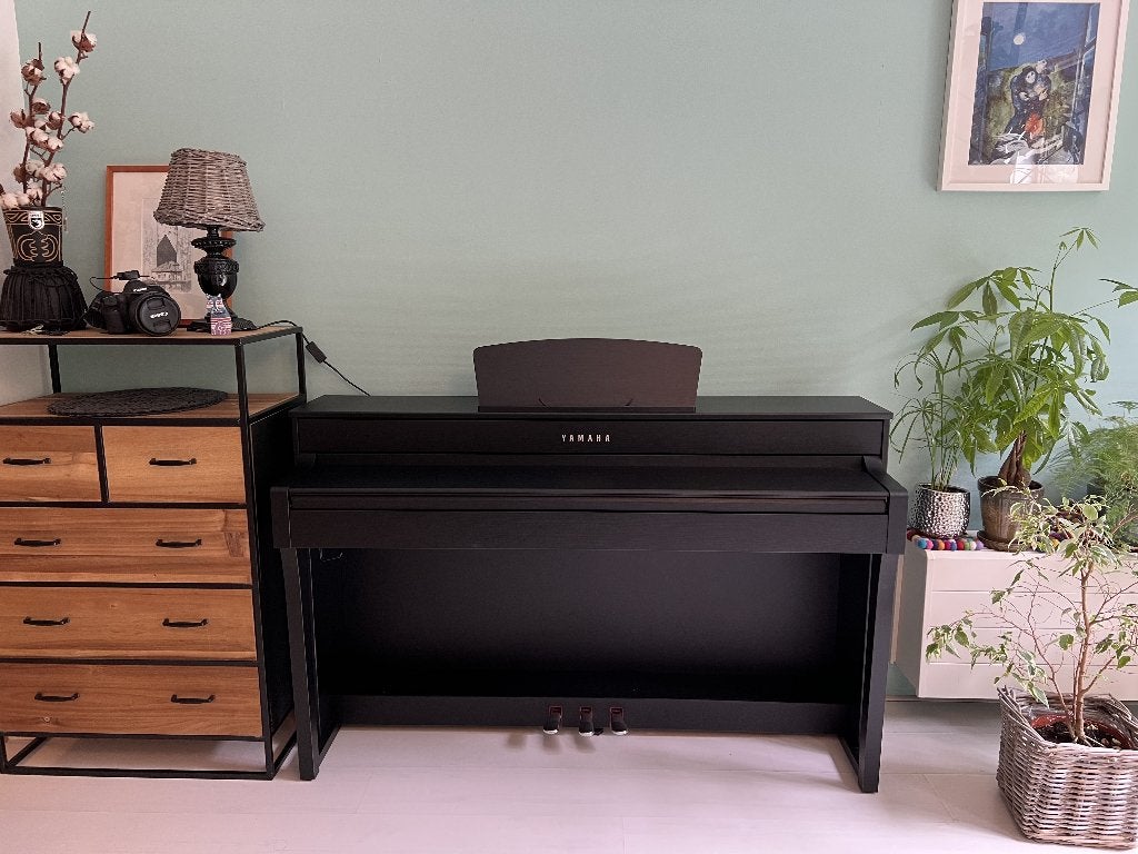 Yamaha Clavinova CLP-635B +Bench|Mint Condition|First Owner, Ophalen, Zwart, Digitaal, Zo goed als nieuw