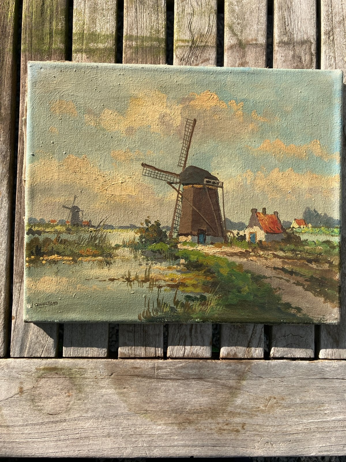 Molens van J Scholten - Schilderij, Ophalen of Verzenden