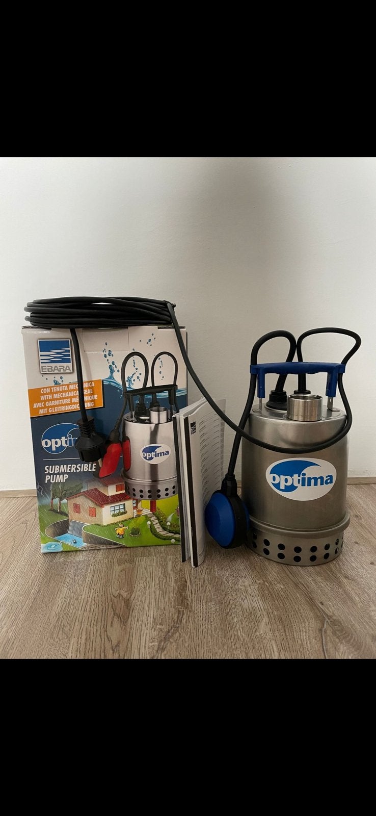 Dompelpomp nieuw in doos rvs met vlotter, Ophalen of Verzenden, Nieuw, Dompelpomp
