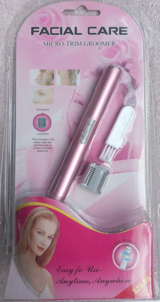 Facial Care Micro-Trim Groomer - Roze Gezichtstrimmer, Ophalen of Verzenden, Nieuw, Scheren en Epileren