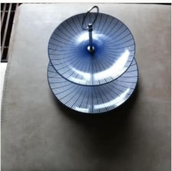 Etagere Loft blauw br 18cm + br23 cm, Ophalen of Verzenden, Zo goed als nieuw, Etagère