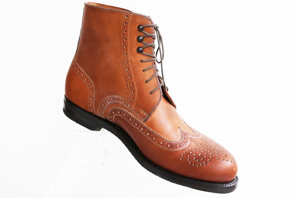 Gloednieuw! Uitzonderlijke Quarvif brogues-boots maat 9 = 43, Bruin, Quarvif, Boots, Nieuw
