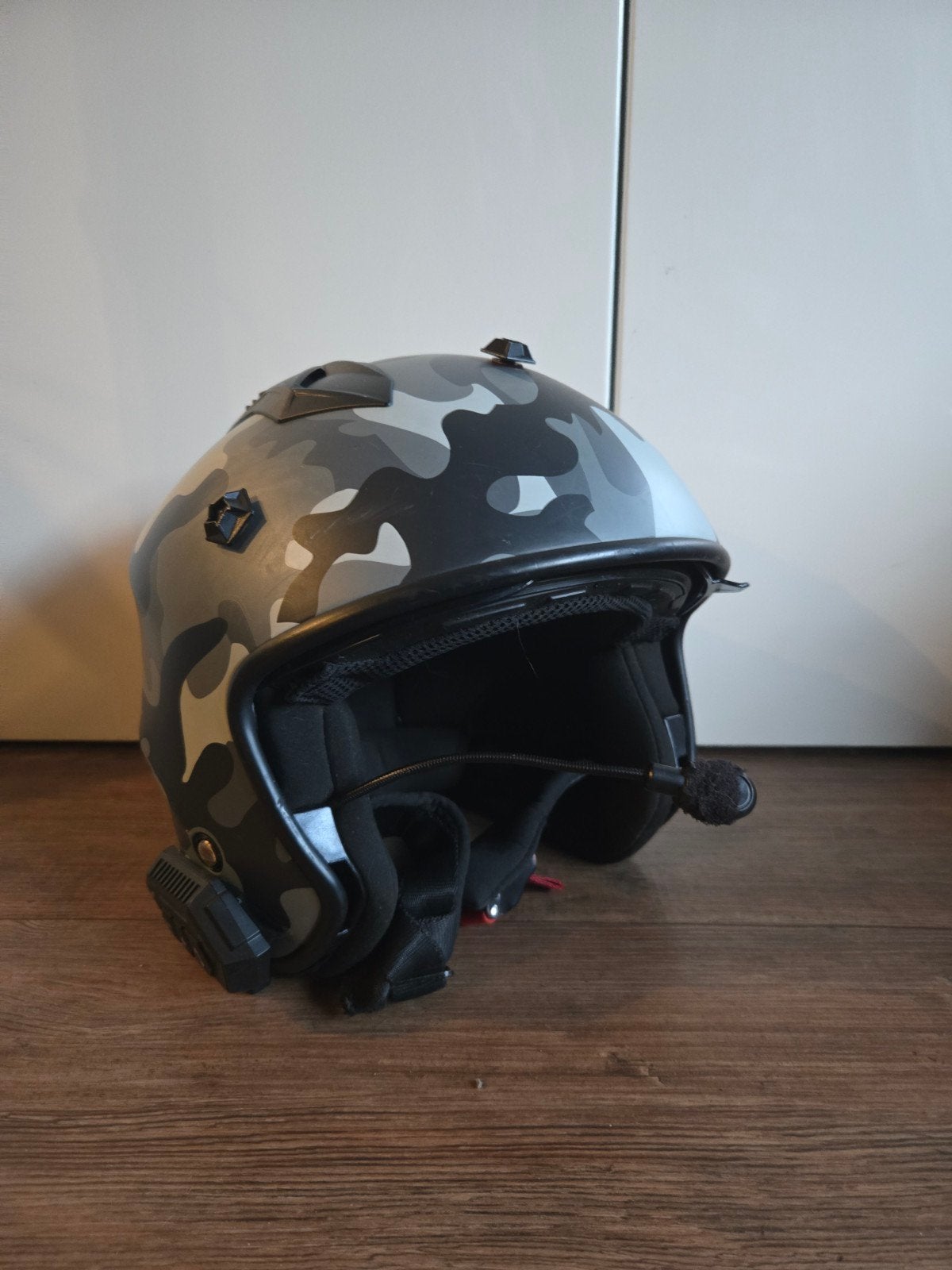 Vito Jet Bruzano helm camo maat L met Bluetooth, Ophalen