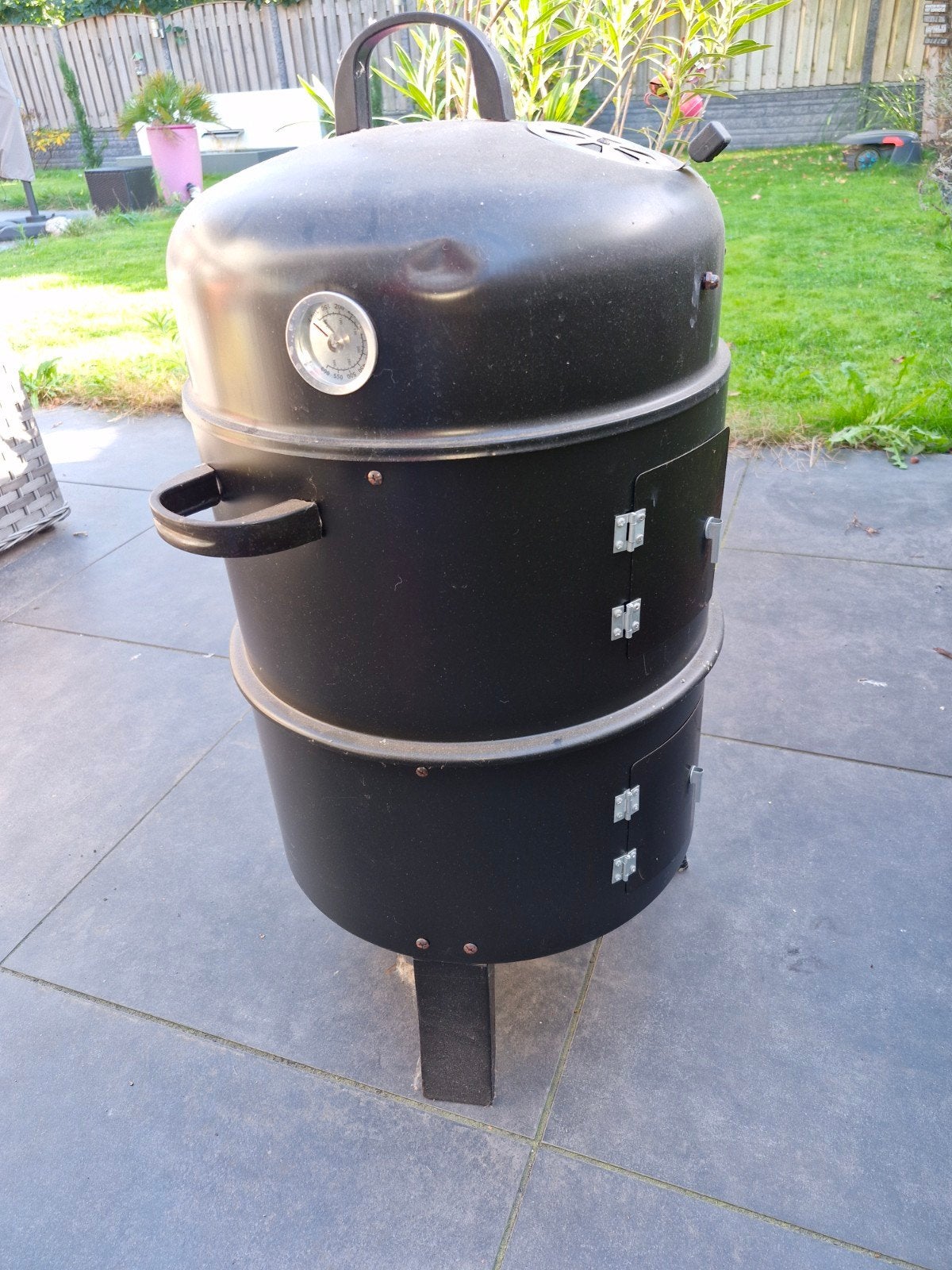nieuwe BBQ Smoker met thermometer en accessoires, Ophalen, Nieuw, Met accessoires